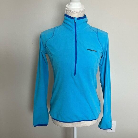 Blue Columbia Omniwick 1/4 Zip Jacket Size Small - Picture 1 of 6